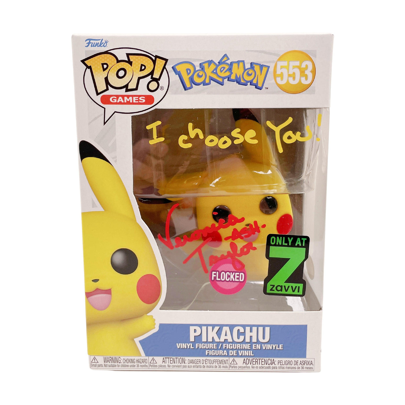 Veronica Taylor Signed Funko POP Pokemon Pikachu Autographed JSA COA