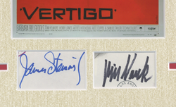 Image of Vertigo Signed 11x14 Framed Photo Alfred Hitchcock Kim Novak James Stewart ACOA