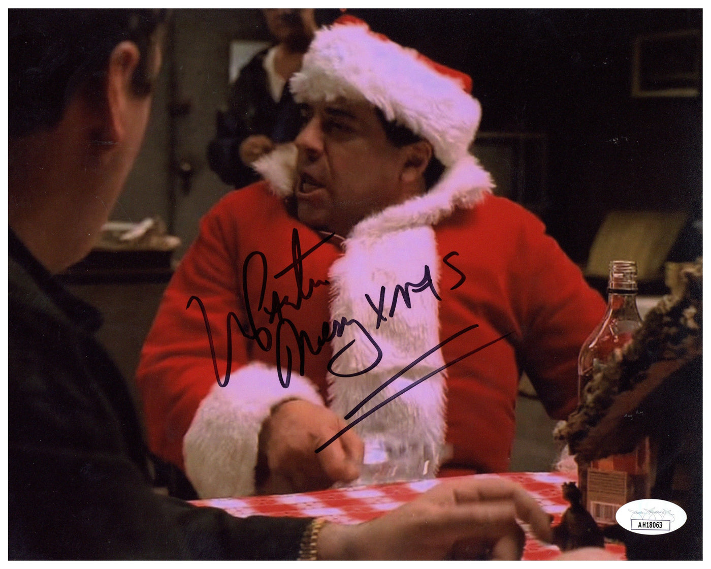 Vincent Pastore Signed 8x10 Photo The Sopranos Santa Claus Autographed JSA COA