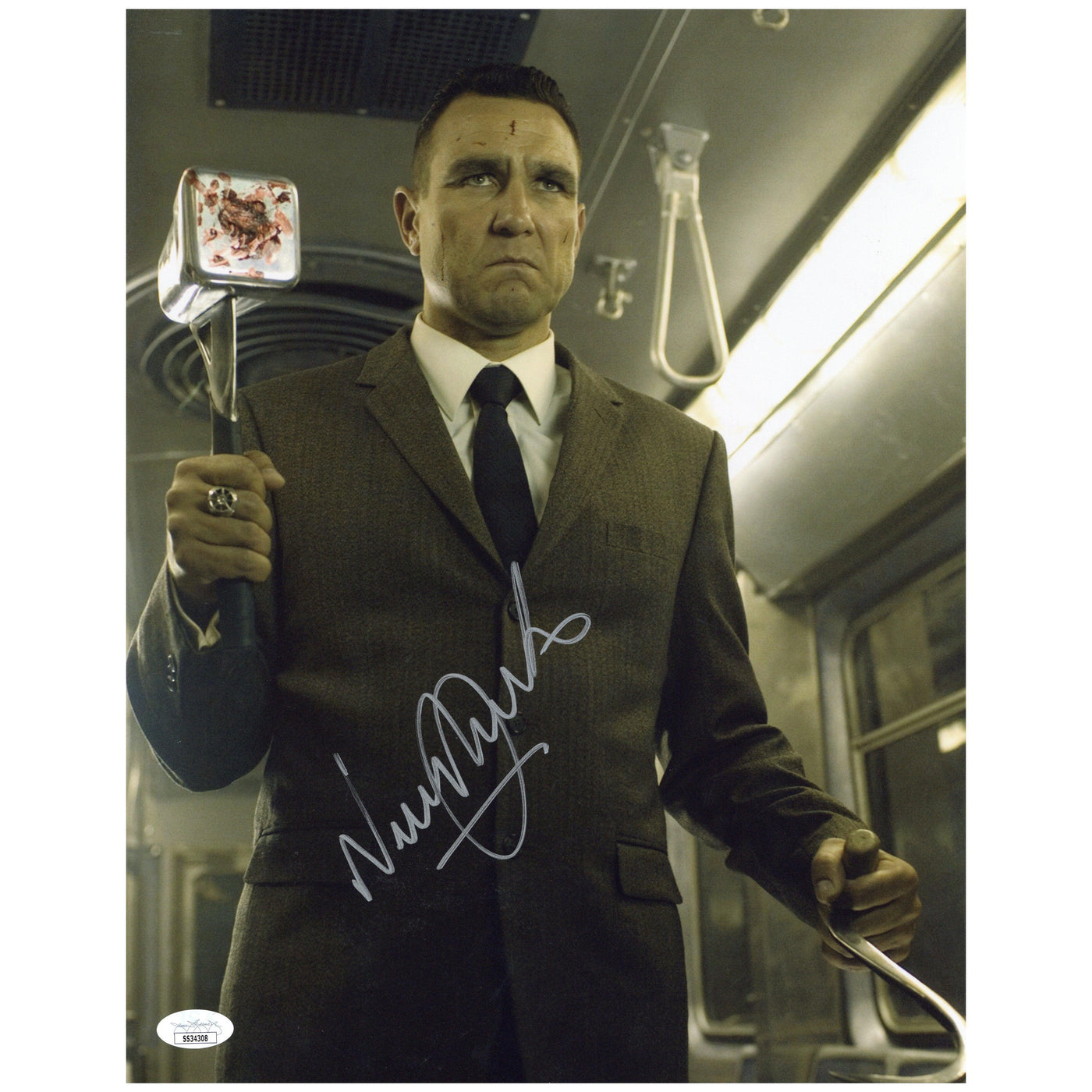 Vinnie Jones Autographed 11x14 Photo Midnight Meat Train Signed JSA COA Z1