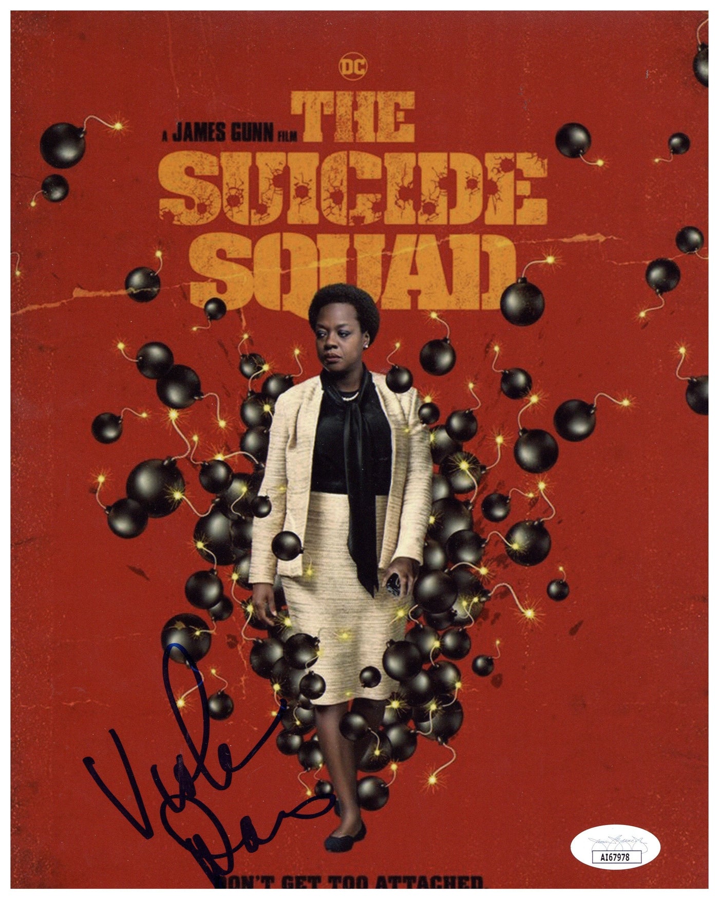Viola Davis Signed 8x10 Photo The Suicide Squad Autographed JSA COA
