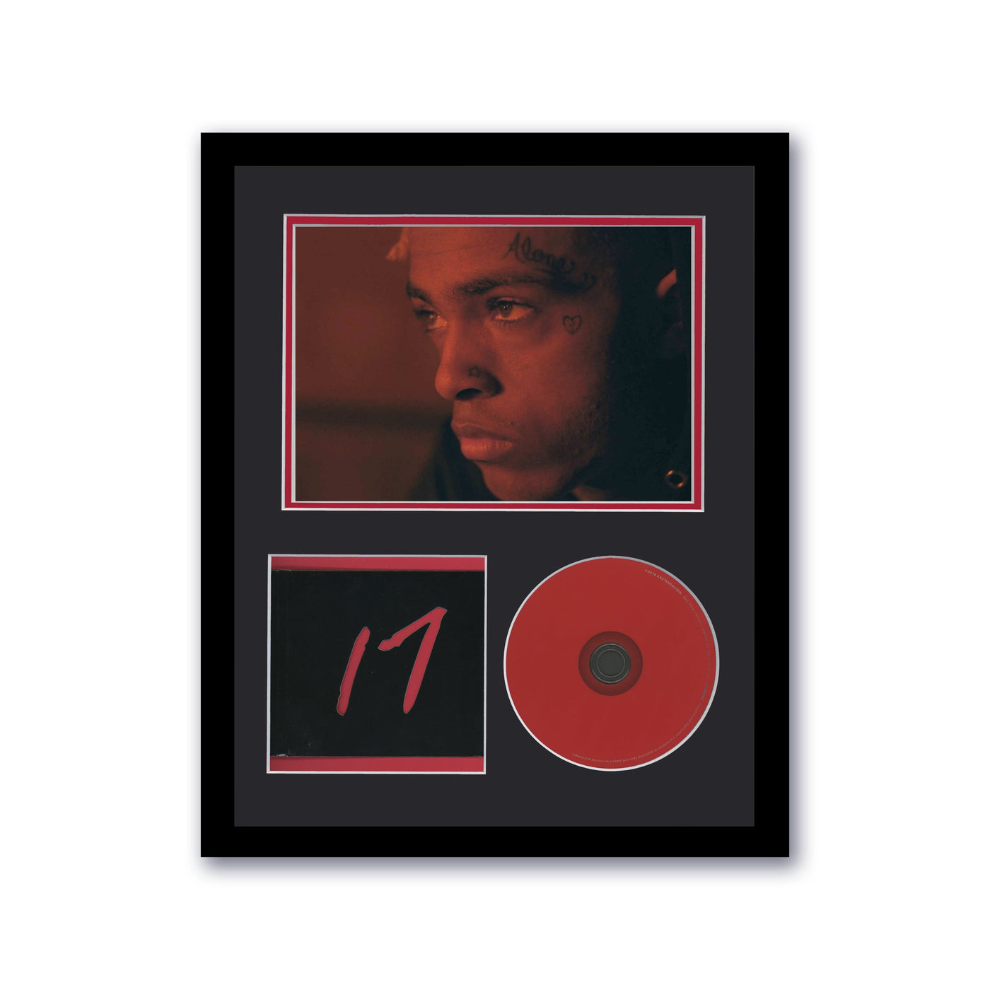 XXXTentacion 17 Custom Framed CD Photo Art Hip-Hop Rap Unsigned