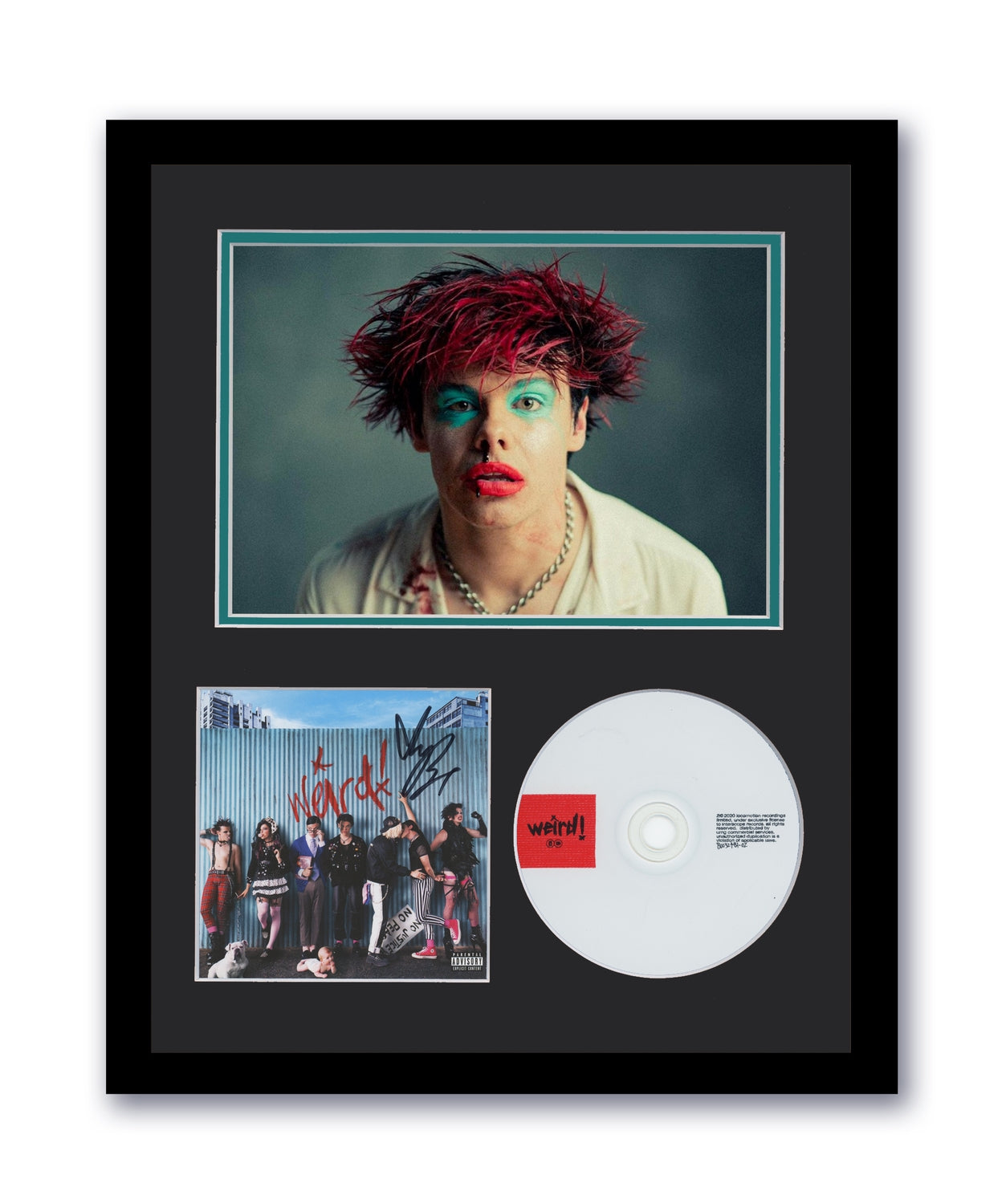 Yungblud Autographed Signed 11x14 Framed CD Photo Weird! ACOA 5