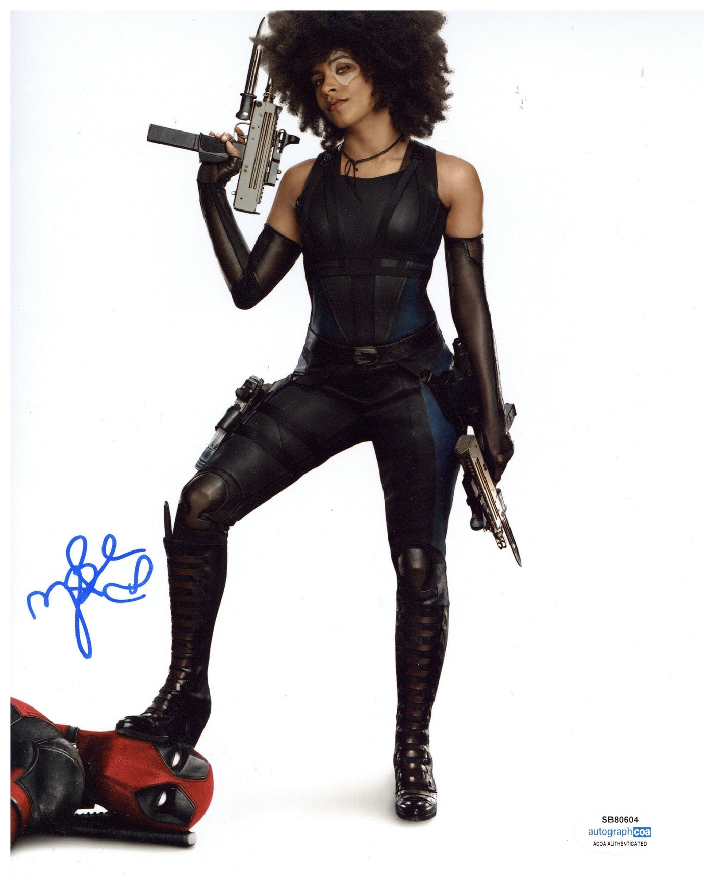 Zazie Beetz Signed 8x10 Photo Deadpool Domino Autographed ACOA