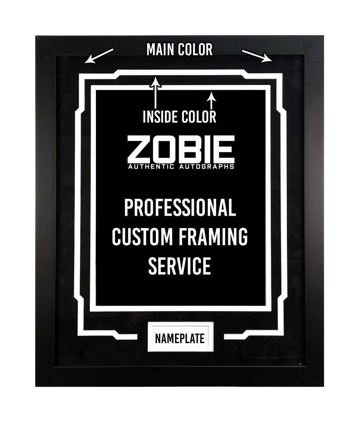 Zobie Professional Custom Framing Service - At-Home Framing Kit
